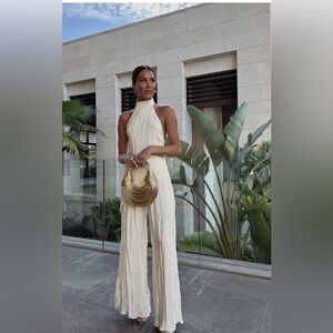 Zara Pleated Champagne Set